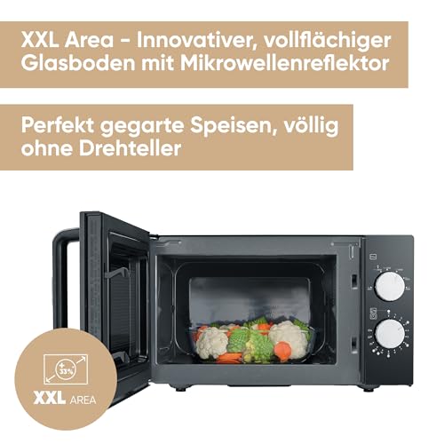 Severin Microwave With Glass Base, Flatbed - Ideal For Large Dishes