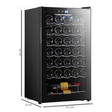 Cecotec Wine Cellar 34 Bottles Bolero Grandsommelier - Adjustable Temperature & Led Interior