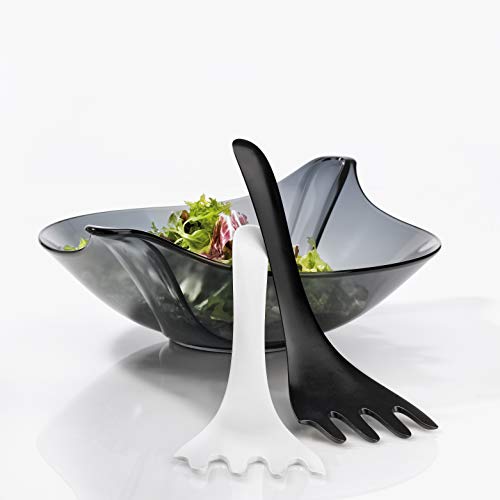 Koziol Leaf Xl+ Extra Large Plus Salad Bowl With Servers - Eco-Friendly Design