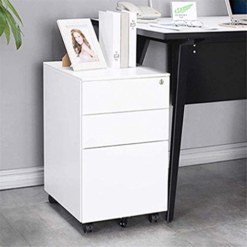 Wopoos Office Cabinet - Lockable Metal File Cabinet For Files & Folders