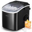 Silonn Countertop Ice Maker with ice scoop and basket, compact design