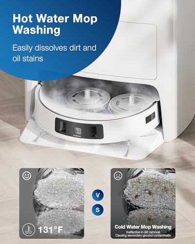 Ecovacs Deebot T20 Omni Robot Vacuum & Mop - Hot Water Cleaning