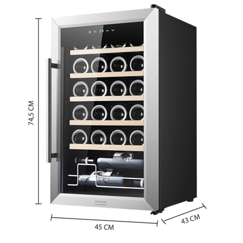 Cecotec Bolero Grandsommelier Wine Cellar - 24 Bottles With Adjustable Temperature