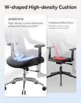 Sihoo M18-M148 Ergonomic Office Chair With Adjustable Headrest & Lumbar Support