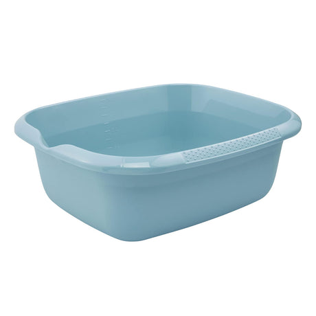 keeeper Universal Bowl in Nordic Blue, rectangular shape with spout and measuring scale