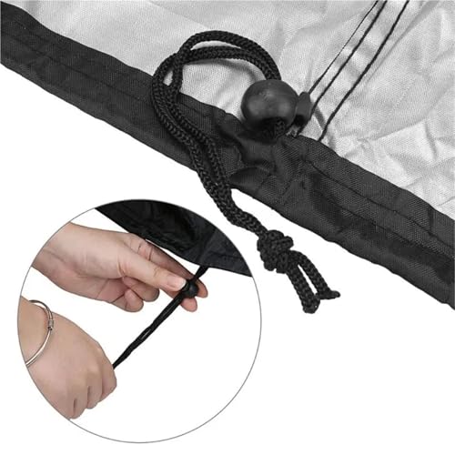 Ppqiru Barbecue Cover - Heavy Duty Waterproof Grill Protection