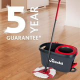 Vileda Easy Wring & Clean Spin Mop & Bucket Set | 130 Cm Handle | Hands-Free Wringing