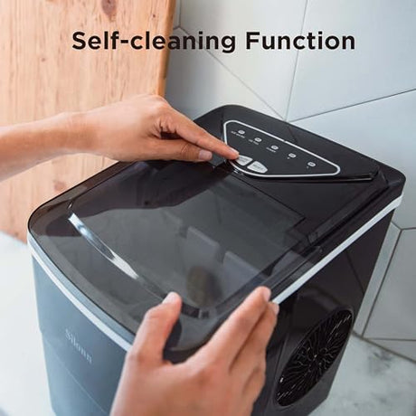 Silonn Countertop Ice Maker - Portable Ice Maker With Self-Cleaning Feature