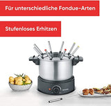 Severin Fo 2470 Fondue Set - Electric Stainless Steel With 8 Forks