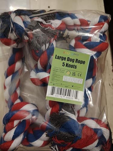 Youngever Dog Rope Toys For Aggressive Chewers - Tough & Durable