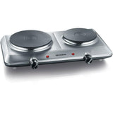 Severin DK 1014 Hot Plate in black stainless steel with adjustable temperature control