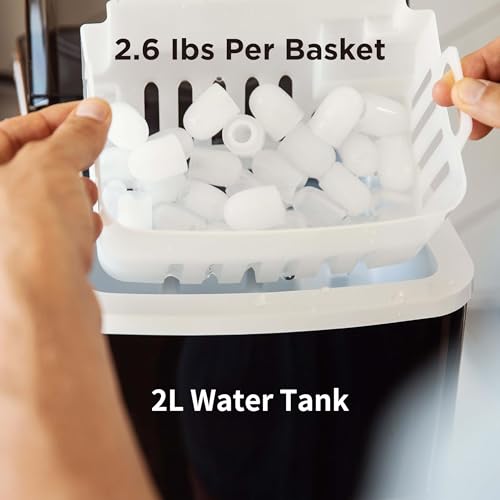 Silonn Countertop Ice Maker - Portable Ice Maker With Self-Cleaning Feature