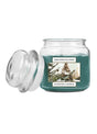 Livarno Home Scented Candle - Birchwood Pine Green, glass jar with lid