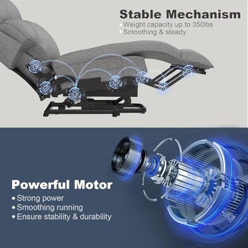 Baretay Lift Chair Recliner With Massage & Heat - Ultimate Comfort