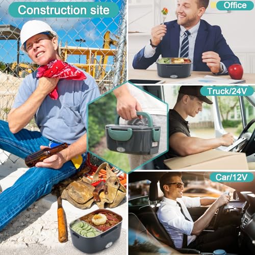 Budth Electric Lunch Box - Portable Food Warmer For Cars & Offices - Enjoy Warm Meals Anywhere