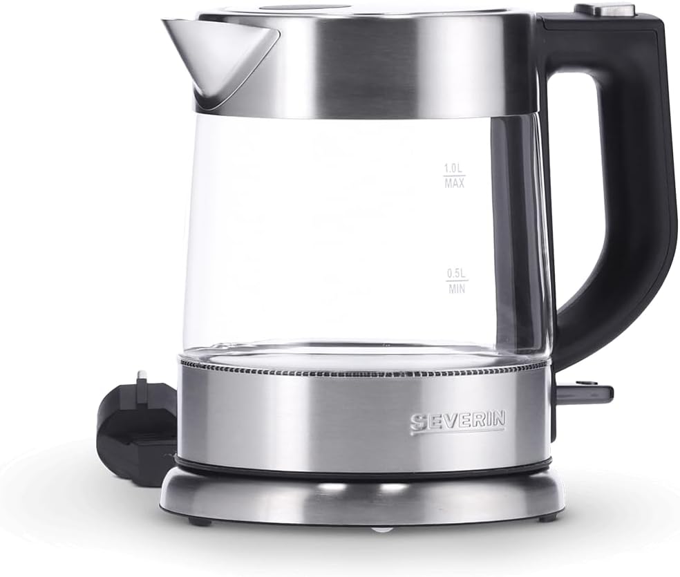 Severin Glass Kettle - Stainless Steel and Glass