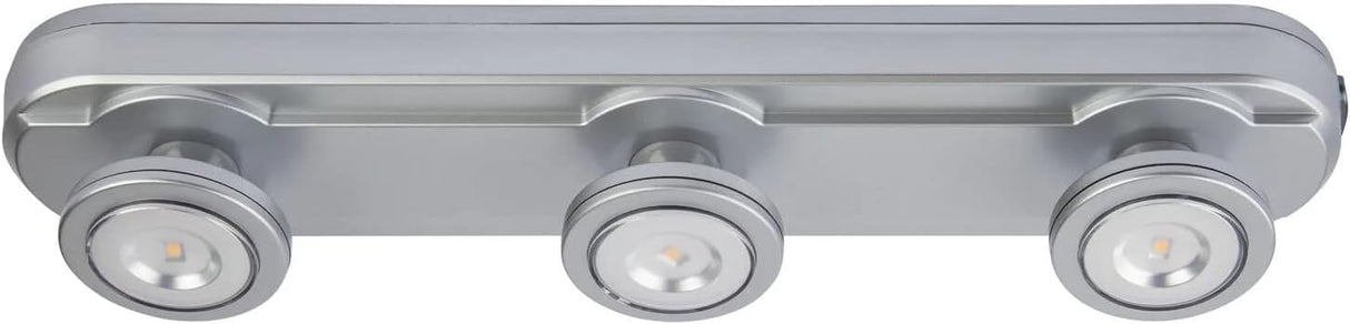 LIVARNO LUX Suspended Under-Cabinet Lamp Silver 3 LED Halogens