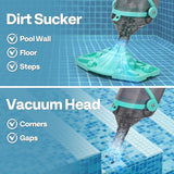 Vivohome Cordless Pool Vacuum With Telescopic Pole - Powerful Suction