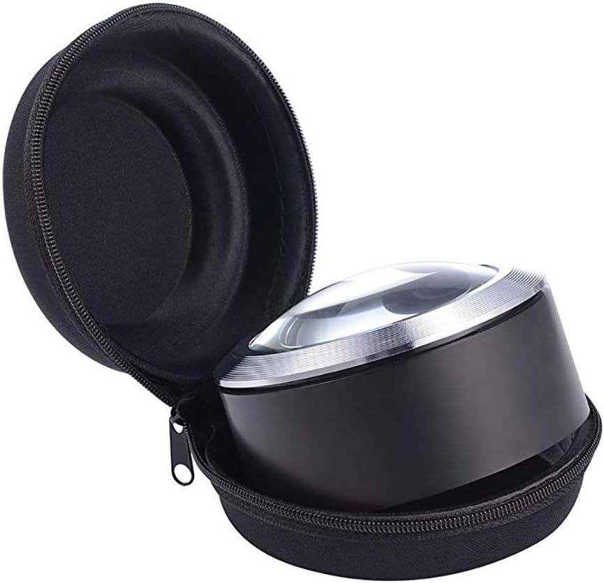 Unbranded Desktop Magnifying Glass with LEDs and Protective Case