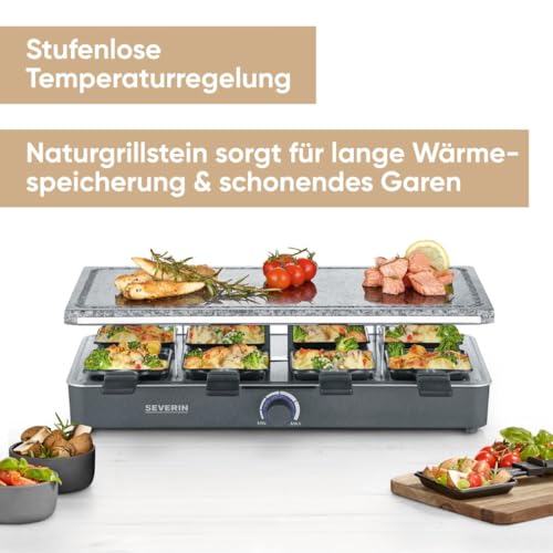 Severin Raclette Party Grill With Natural Grill Stone - Tender Grilling