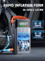 Anflag 8-In-1 Car Jump Starter With Air Compressor - 5500A Power