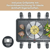 Severin Raclette Fondue Combination For 8 People - 2-In-1 Grill & Fondue Set