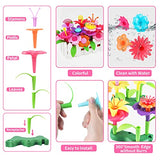 Cenove Toddler Flower Garden Building Toy With Carry Box - Educational Stem Fun