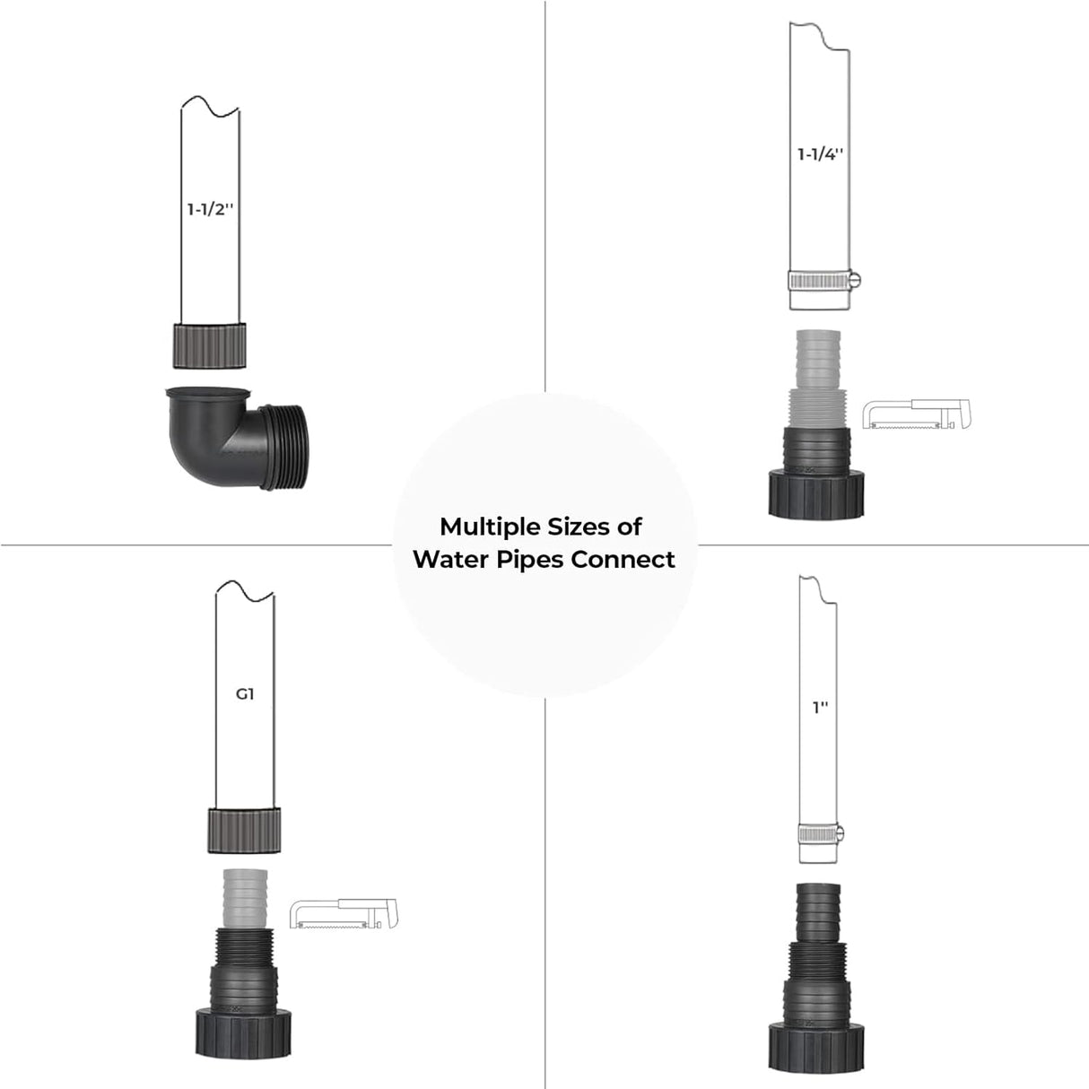 AquaFlow Submersible Dirty Water Drain Pump - stainless steel construction