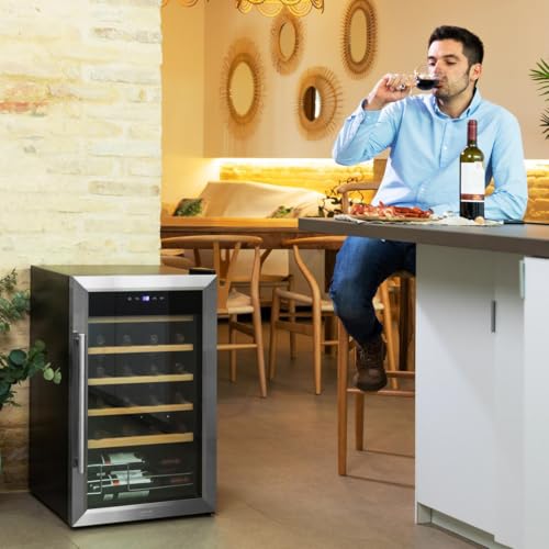 Cecotec Bolero Grandsommelier Wine Cellar - 24 Bottles With Adjustable Temperature