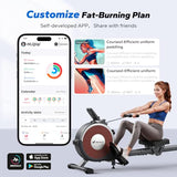 Merach Rowing Machine With App Compatibility & Quiet Resistance