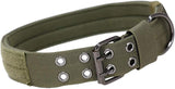 DaiHan Tactical Military Dog Collar - Adjustable Nylon Double D-Ring