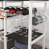 Dlandhome Kitchen Bakers Rack With Storage - Stylish Utility Shelf