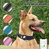 Ppbond Reflective Dog Collar With Airtag Holder - Comfortable & Safe