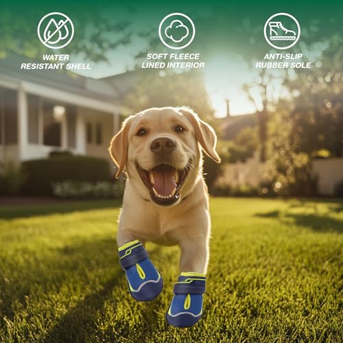 Aokown Dog Shoes - Breathable Booties For Large Dogs - Comfort & Style