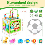 Jojoin Wooden Activity Cube - Montessori Toy For 1-3 Year Olds - Fun Learning Experience