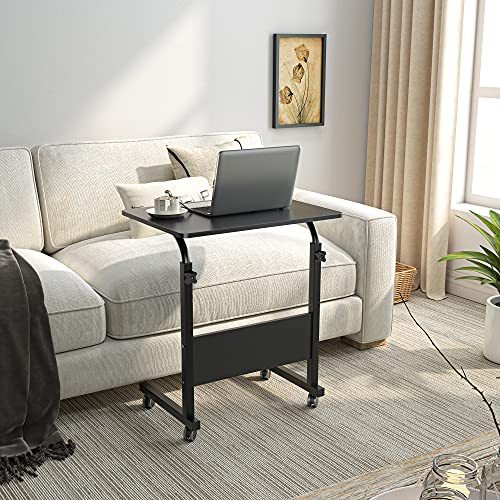 Dlandhome Laptop Stand - Adjustable Height With Movable Wheels For Comfort