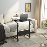 Dlandhome Laptop Stand - Adjustable Height With Movable Wheels For Comfort