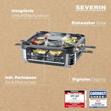 Severin S-Joy Sevento Raclette Grill With Integrated Filter: Less Smoke