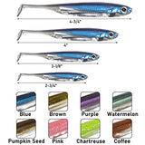 Dr.Fish Paddle Tail Swimbaits, Soft Plastic Fishing Lures For Bass Fishing, Ultra Realistic Action