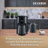 Severin Ka 9307 Filter Coffee Machine With 2 Thermal Jugs - Enjoy Hot Coffee For Hours