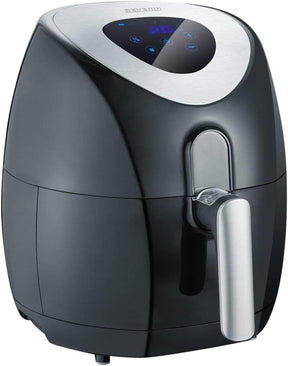 Severin FR 2430 Hot Air Fryer in black and stainless steel with LCD display