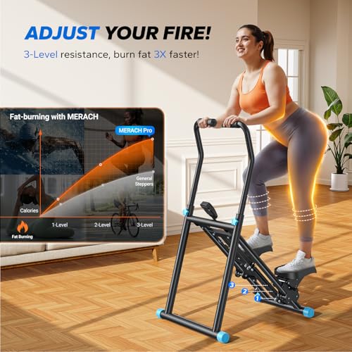 Merach Upgraded Stair Stepper Exercise Machine - Full Body Workout