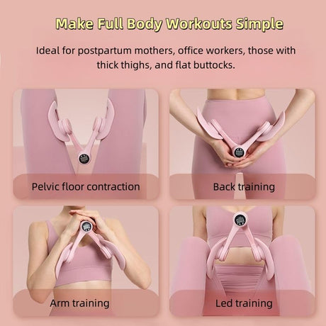 Ryfpdml Pelvic Floor Trainer For Women - Inner Thigh Strength & Smart Display