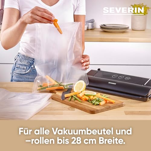 Severin Fs 3610 Vacuum Sealer With 10 Bags - Fresh Food Up To 8X Longer