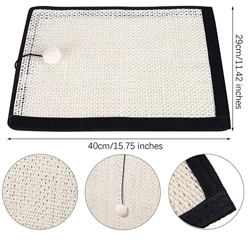 Wxoieod Cat Scratcher Mat - Natural Sisal - Multi-Use & Durable