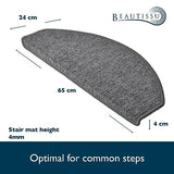 Beautissu Anti Slip Stair Carpet Treads - Safety & Noise Reduction