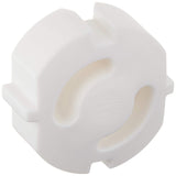 ABUS Greta 76975 Socket Fuse Plug-In Child Lock in white, pack of 6, designed for child safety.