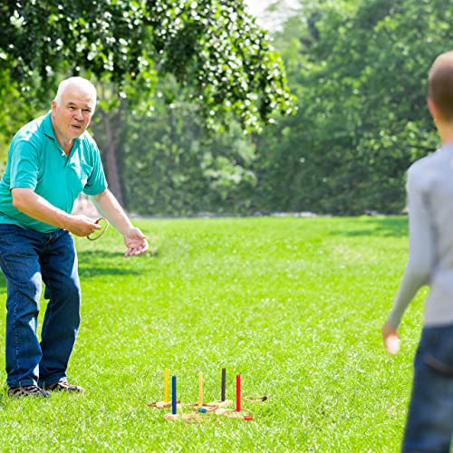 Relaxdays Ring Toss Game - Fun For Kids & Adults, Indoor & Outdoor Use