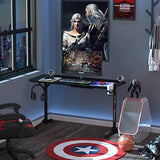 Waleaf Vitesse Gaming Desk 55 Inch - T Shaped With Full Mouse Pad
