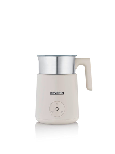 Severin SPUMA Lite Induction Milk Frother in beige and stainless steel design